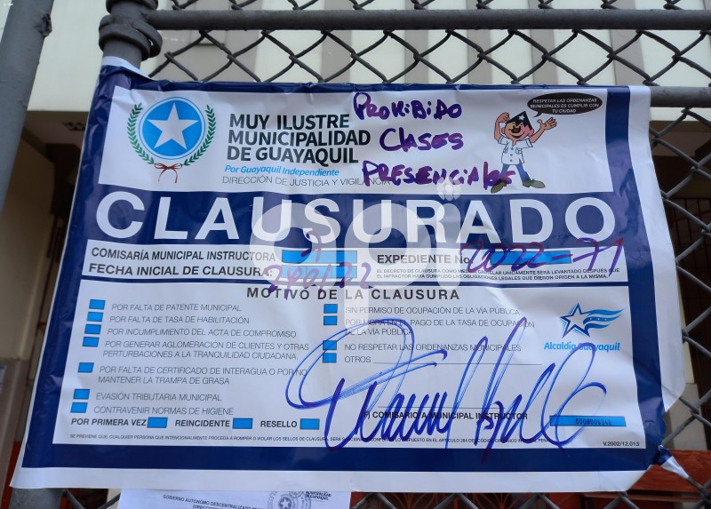GYE-CLAUSURA-COLEGIOS-GUAYAQUIL