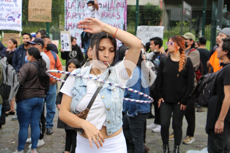 UIO-PROTESTAS-CASA DE LA CULTURA