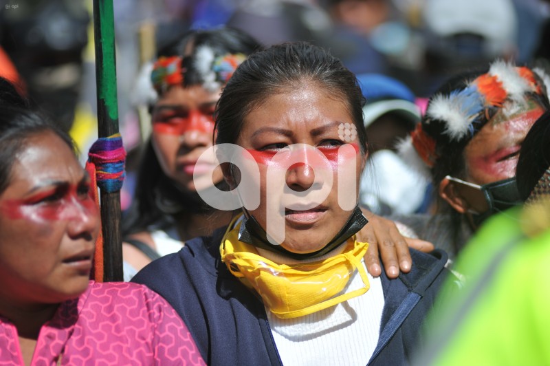 UIO-PROTESTAS-CONAIE-DIA 11-MUJERES