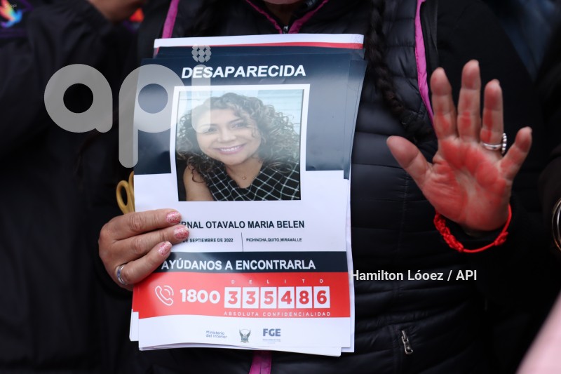 UIO-PROTESTA FEMICIDIOS MARIA BERNAL
