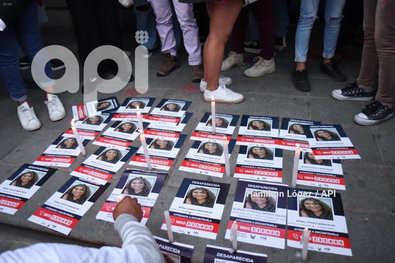 UIO-PROTESTA FEMICIDIOS MARIA BERNAL