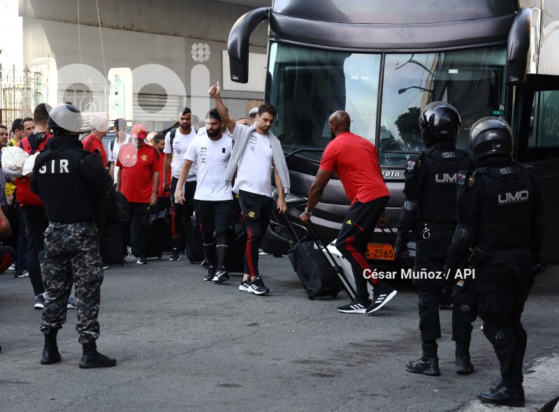 GYE-LLEGADA EQUIPO FLAMENGO