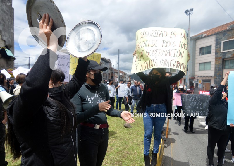 CUENCA-PROTESTA CONTRA DELINCUENCA Y PROSTITUCION