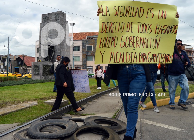 CUENCA-PROTESTA CONTRA DELINCUENCA Y PROSTITUCION