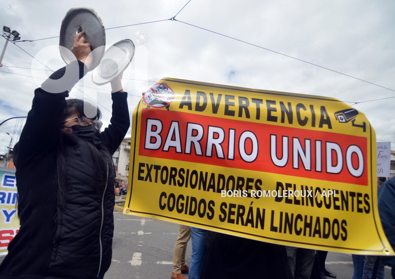 CUENCA-PROTESTA CONTRA DELINCUENCA Y PROSTITUCION