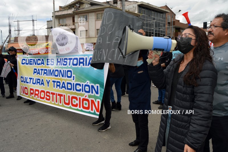 CUENCA-PROTESTA CONTRA DELINCUENCA Y PROSTITUCION