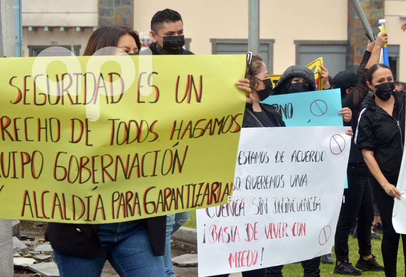 CUENCA-PROTESTA CONTRA DELINCUENCA Y PROSTITUCION