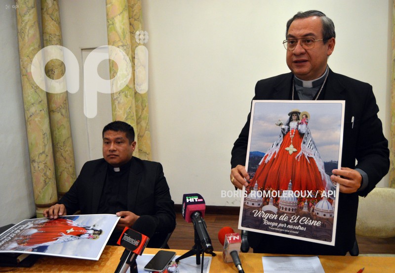 CUENCA-REUDA DE PRENSA-LLEGADA VIRGEN DEL CISNE-CUENCA