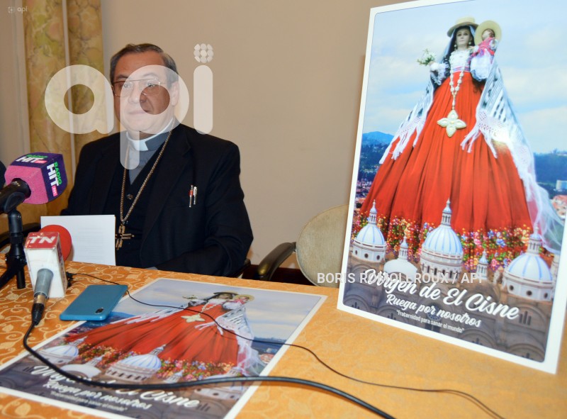 CUENCA-REUDA DE PRENSA-LLEGADA VIRGEN DEL CISNE-CUENCA