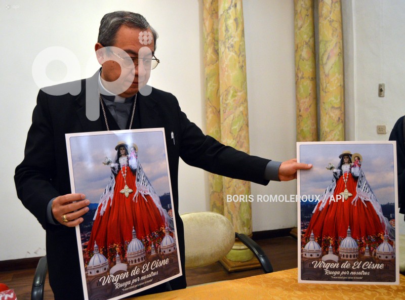 CUENCA-REUDA DE PRENSA-LLEGADA VIRGEN DEL CISNE-CUENCA