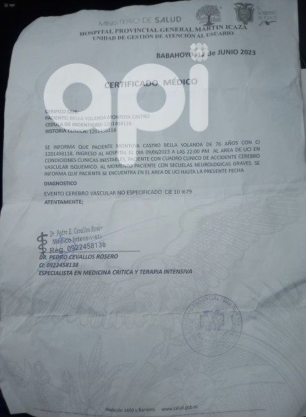 GYE-CASO MUJER RESUCITO