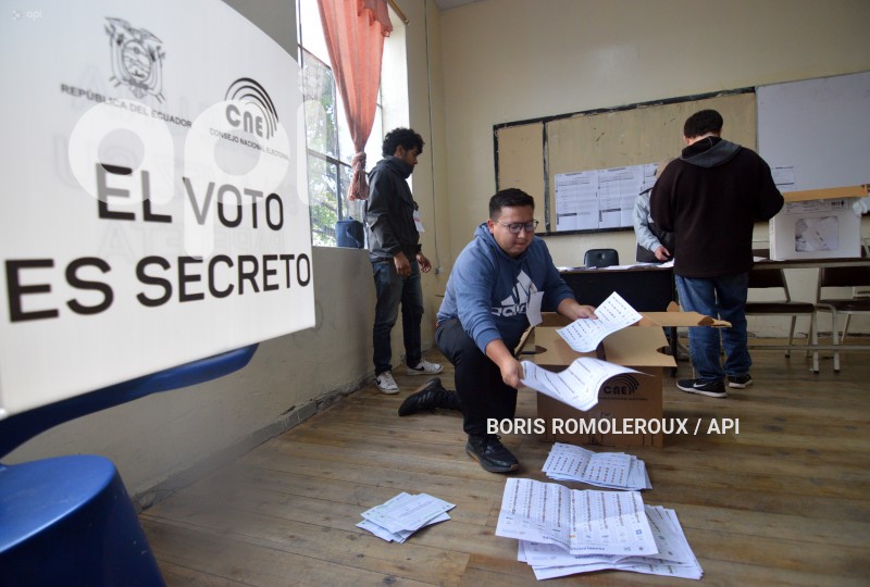 CUENCA-ELECCIONES ANTICIPADAS CONTEOS VOTOS