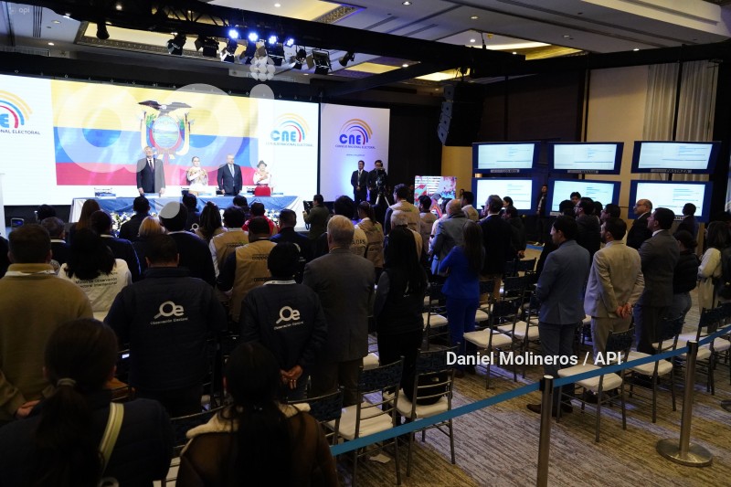 ELECCIONES UIO CENTRO MANDO CIERRE ELECTORAL DE LA JORNADA