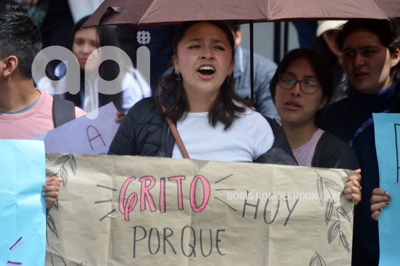 CUENCA-MARCHA Y PLANTON POR ABIGAL