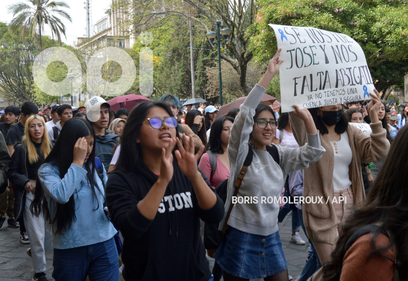 CUENCA-MARCHA Y PLANTON POR ABIGAL