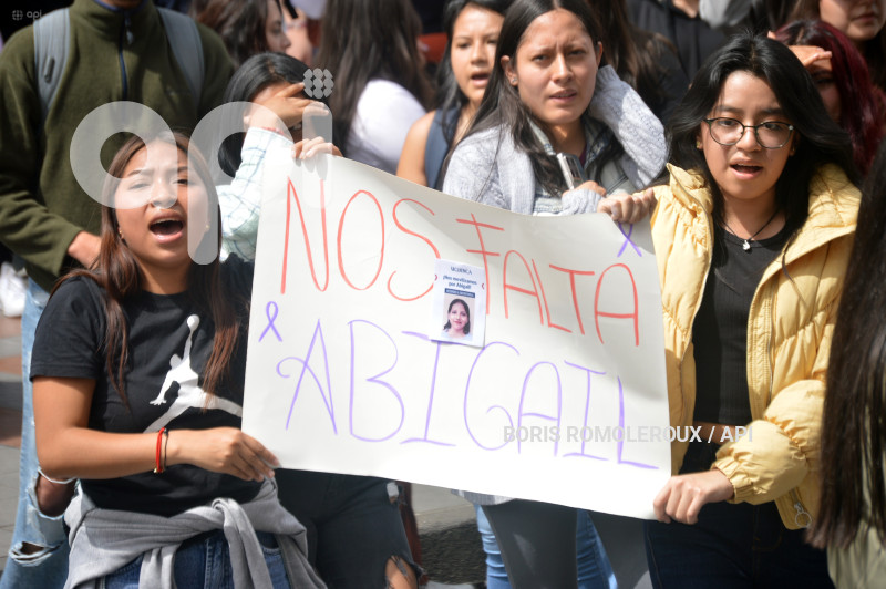 CUENCA-MARCHA Y PLANTON POR ABIGAL