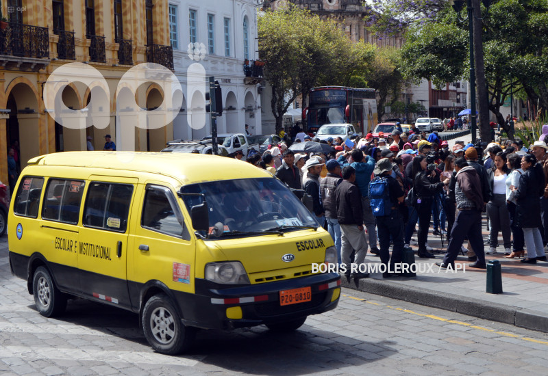 CUENCA-PROTESTA MORADORES VICTORIA TARQUI-QUINGEO