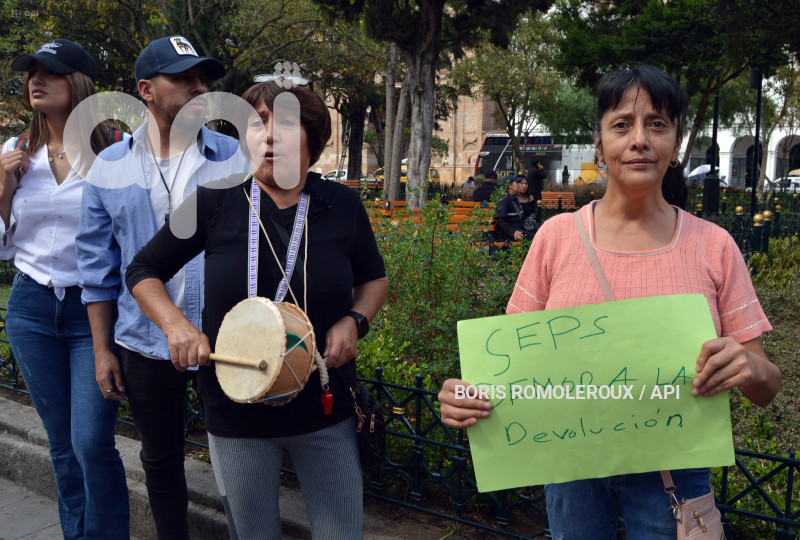 CUENCA-PLANTON-PERJUDICADOS-COOPERATIVA SINDICATO