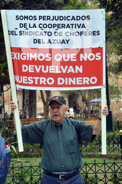 CUENCA-PLANTON-PERJUDICADOS-COOPERATIVA SINDICATO
