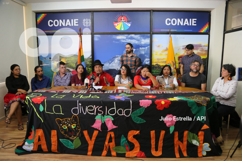 POL RUEDA DE PRENSA CONAIE YASUNI