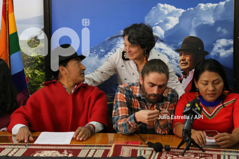 POL RUEDA DE PRENSA CONAIE YASUNI