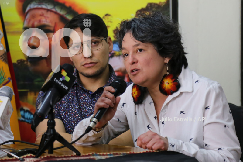 POL RUEDA DE PRENSA CONAIE YASUNI