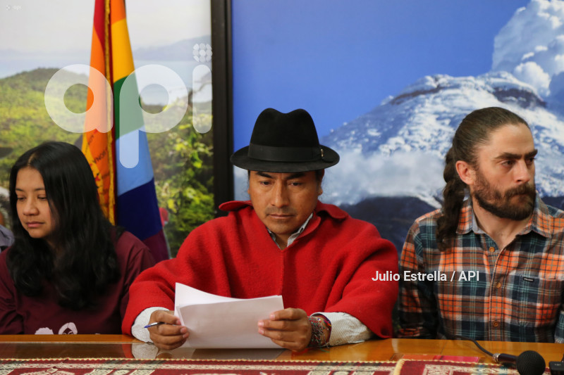 POL RUEDA DE PRENSA CONAIE YASUNI