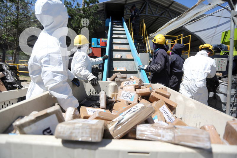 ENCAPSULAMIENTO Y DESTRUCCIÓN DE DROGA INCAUTADA