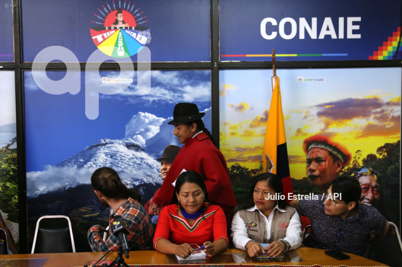 POL RUEDA DE PRENSA CONAIE YASUNI