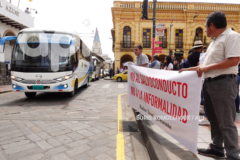 CUENCA-PROTESTA TRANSPORTE TURSTICO