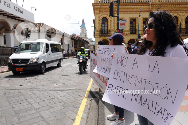 CUENCA-PROTESTA TRANSPORTE TURSTICO
