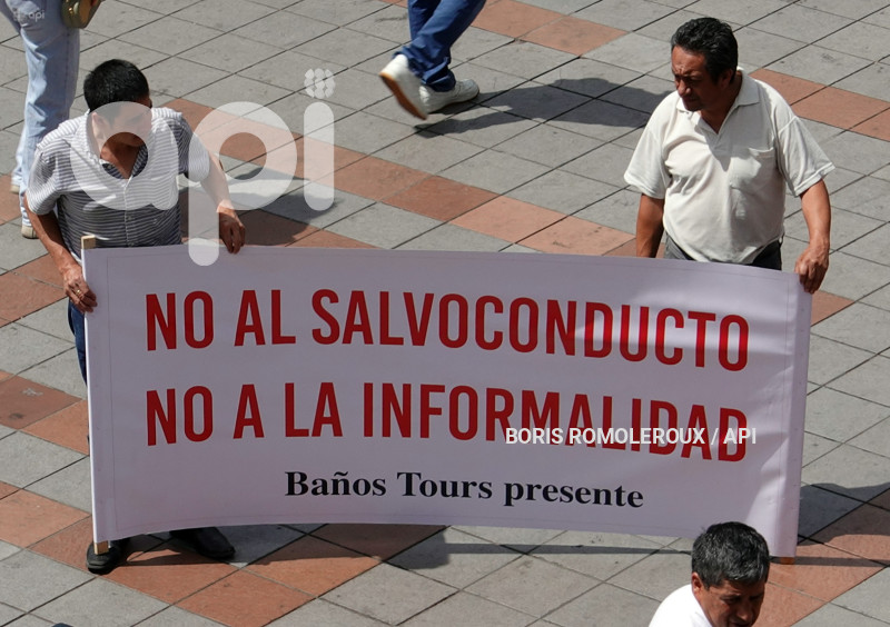 CUENCA-PROTESTA TRANSPORTE TURSTICO