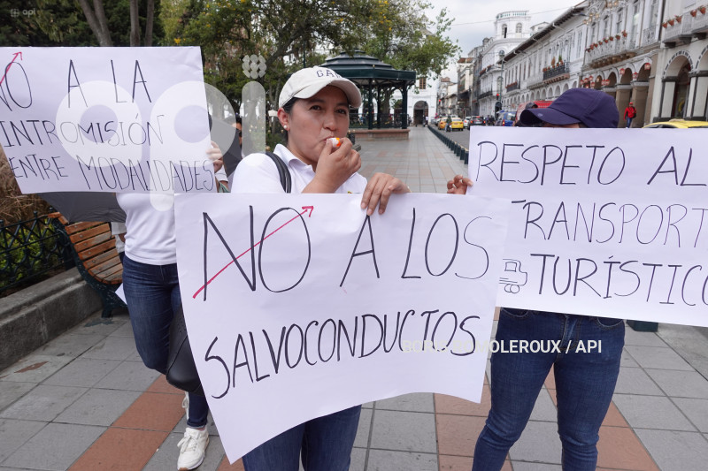 CUENCA-PROTESTA TRANSPORTE TURSTICO