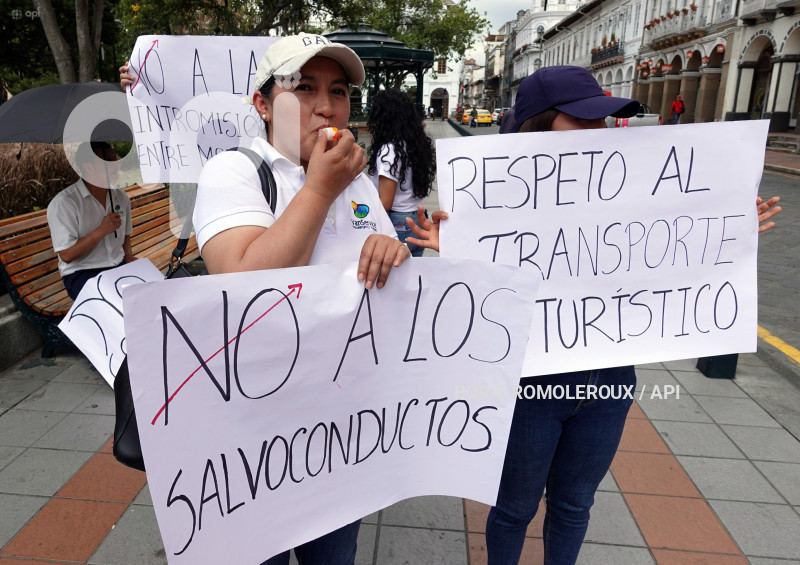 CUENCA-PROTESTA TRANSPORTE TURSTICO