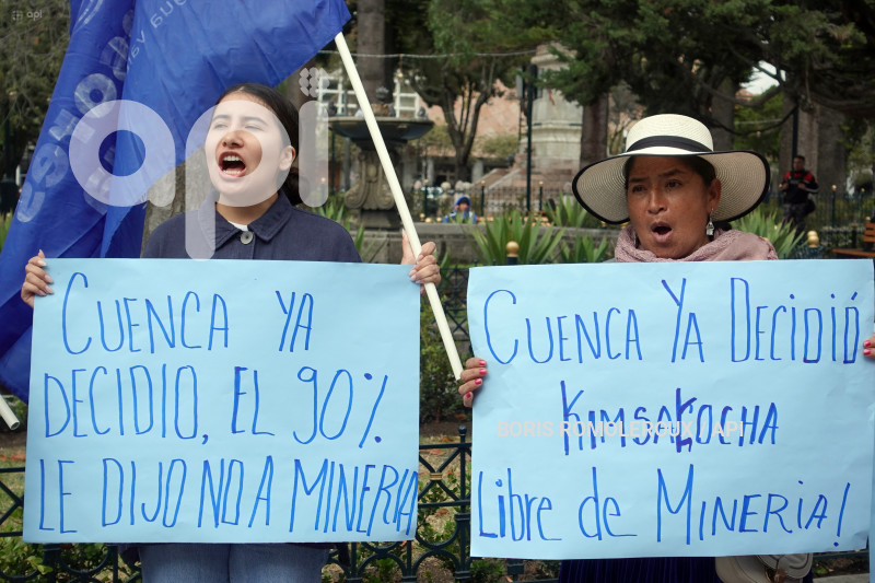CUENCA-PROTESTA-CONTRA LA CONSULTA