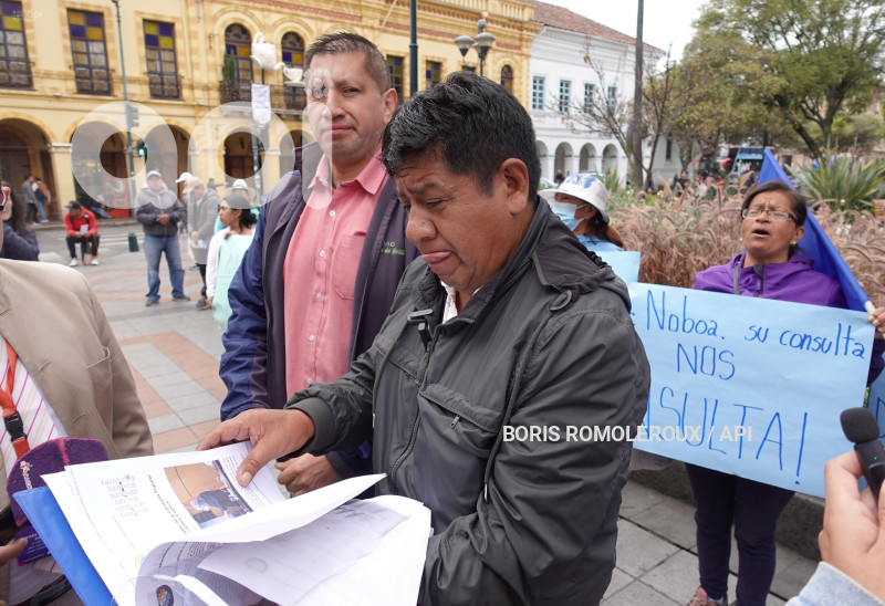 CUENCA-PROTESTA-CONTRA LA CONSULTA