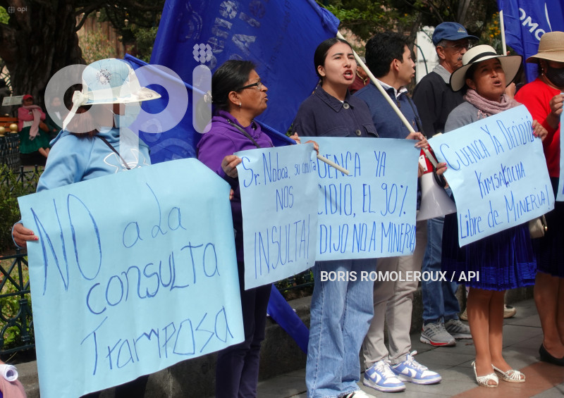 CUENCA-PROTESTA-CONTRA LA CONSULTA