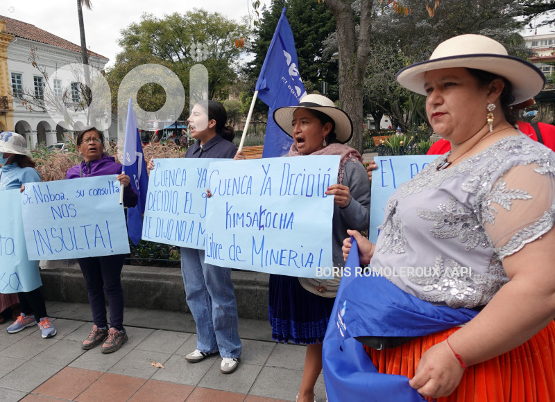 CUENCA-PROTESTA-CONTRA LA CONSULTA