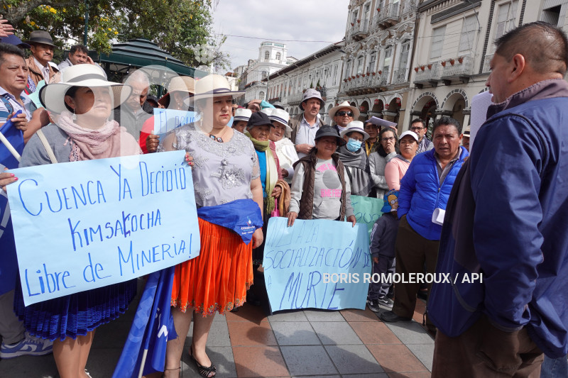 CUENCA-PROTESTA-CONTRA LA CONSULTA