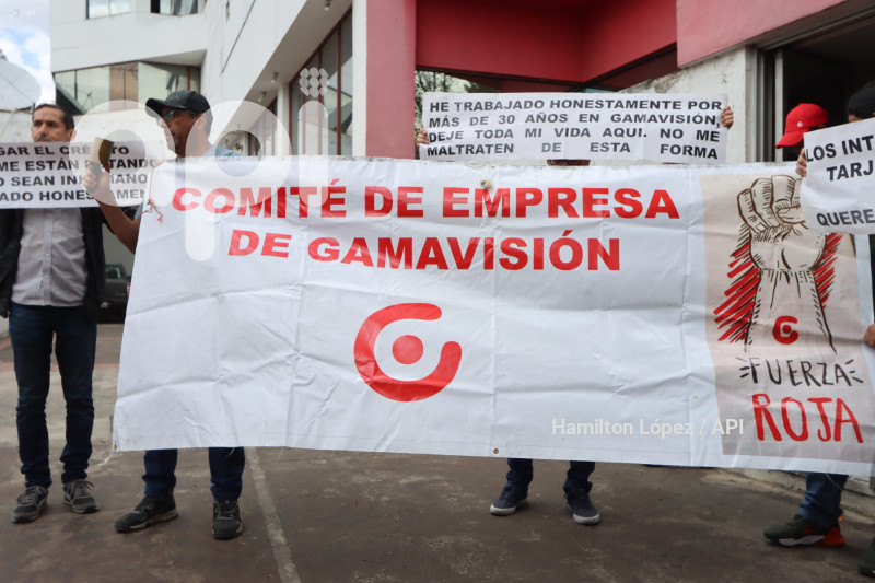 UIO-PROTESTA-TRABAJADORES-GAMATV