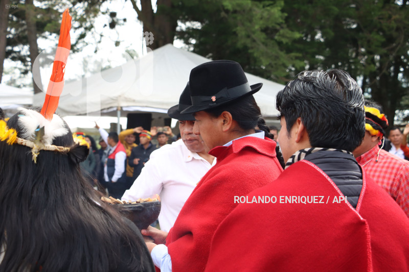 CONAIE REUNION DE AUTORIDADES COMUNITARIAS