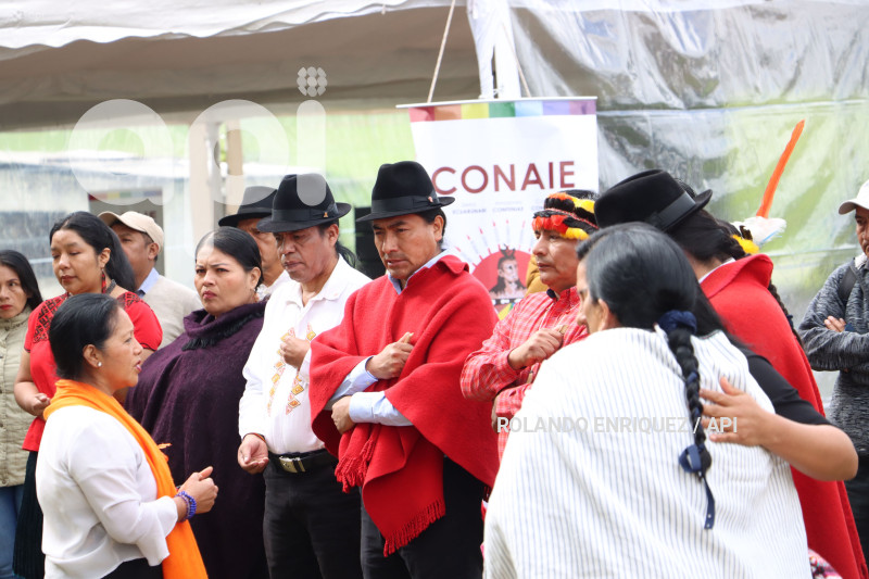 CONAIE REUNION DE AUTORIDADES COMUNITARIAS