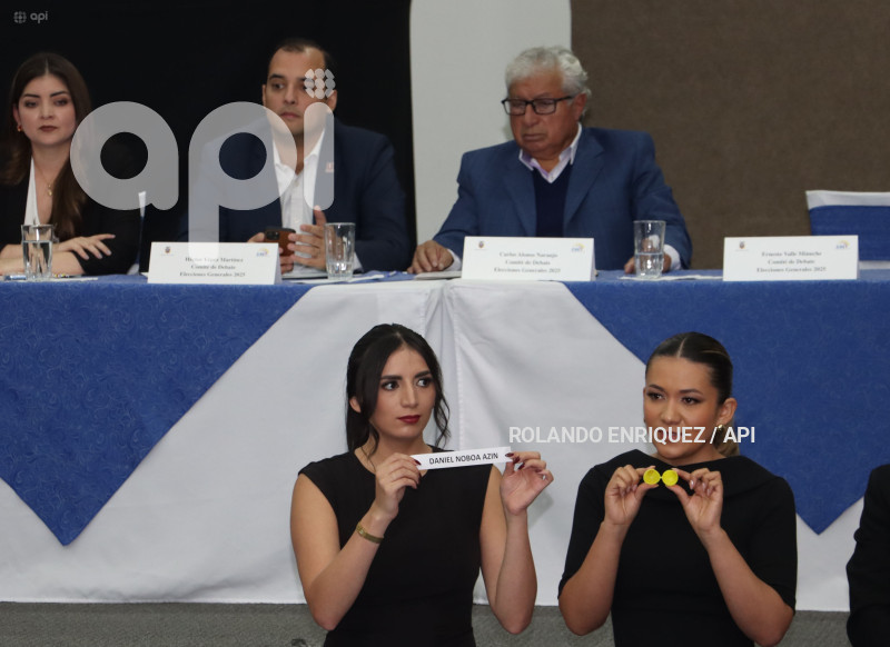 SORTEO PUBLICO DEBATE PRESIDENCIAL