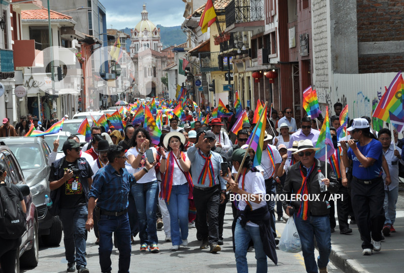 CUENCA-ELECCIONES LEONEL IZA-CANDIDATO PRESIDENTE