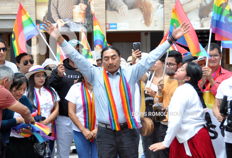 CUENCA-ELECCIONES LEONEL IZA-CANDIDATO PRESIDENTE