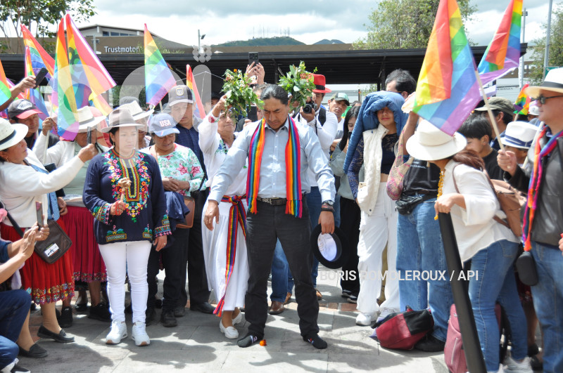 CUENCA-ELECCIONES LEONEL IZA-CANDIDATO PRESIDENTE