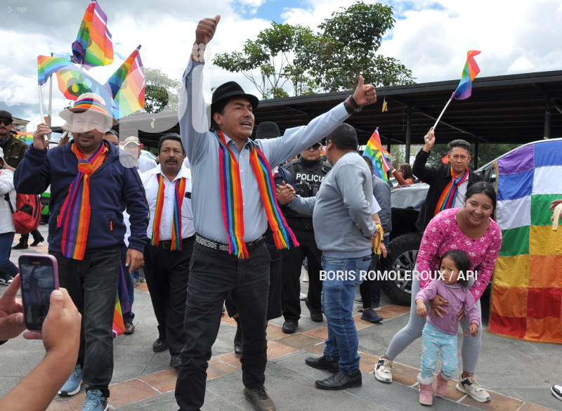 CUENCA-ELECCIONES LEONEL IZA-CANDIDATO PRESIDENTE