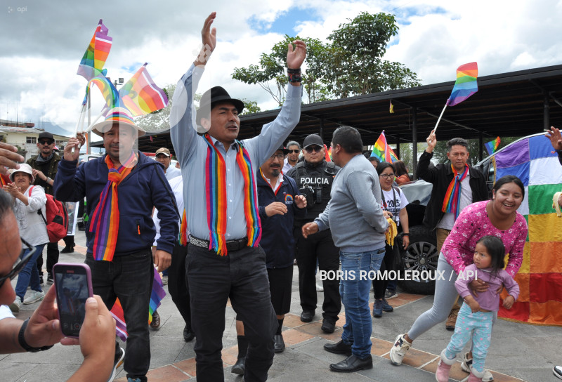 CUENCA-ELECCIONES LEONEL IZA-CANDIDATO PRESIDENTE