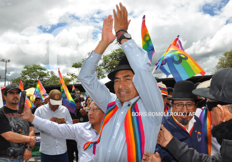 CUENCA-ELECCIONES LEONEL IZA-CANDIDATO PRESIDENTE
