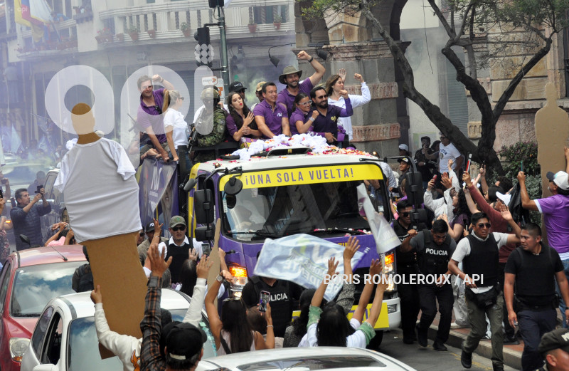 CUENCA-ELECCIONES DANIEL NOBOA-CANDIDATO PRESIDENTE
